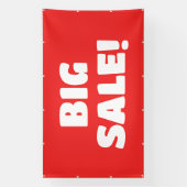 Aangepaste rode SALE-banner Spandoek (Verticaal)