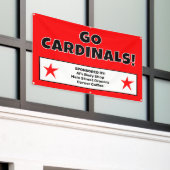 Aangepaste rode sportteambanner spandoek (Buitenkant Gebouw)