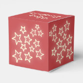 Aangepaste rode sterren | Gepersonaliseerde dozen Bedankdoosjes (Achterkant)