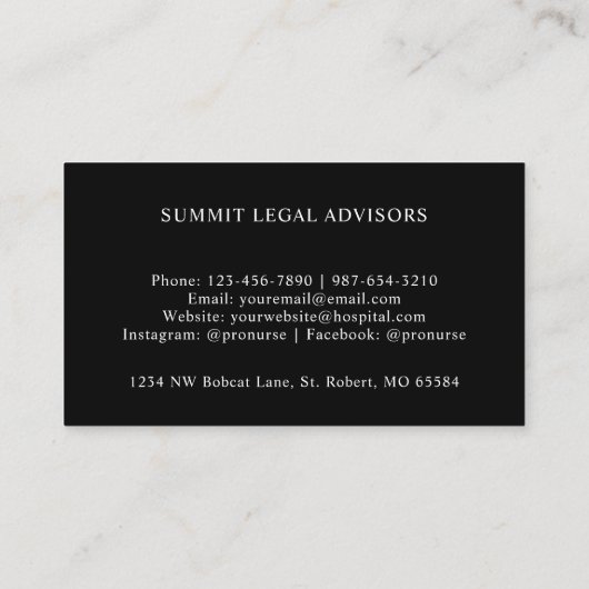 Aangepaste Rode Strepen Zwart Wit Polka Dot Monogr Visitekaartje (Achterkant)