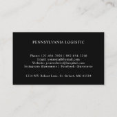 Aangepaste Rode Strepen Zwart Wit Polka Dot Monogr Visitekaartje (Achterkant)