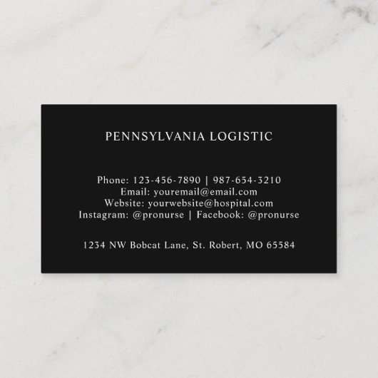 Aangepaste Rode Strepen Zwart Wit Polka Dot Monogr Visitekaartje (Achterkant)