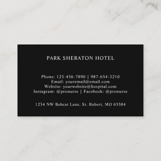 Aangepaste Rode Strepen Zwart Wit Polka Dot Monogr Visitekaartje (Achterkant)