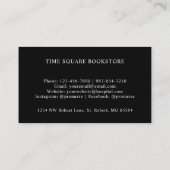 Aangepaste Rode Strepen Zwart Wit Polka Dot Monogr Visitekaartje (Achterkant)