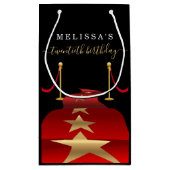 Aangepaste rode tapehandtas aanpassen voor cadeaut klein cadeauzakje (Achterkant)