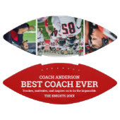 Aangepaste Rode Team Beste coach Ooit Fotocollage American Football (Panelen)