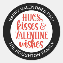 Aangepaste Rode Valentijn ticker Ronde Sticker