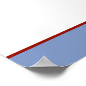 Aangepaste rode wagon-banner voor jen poster (Hoek)