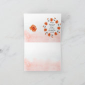 Aangepaste rode waterverfpoppen Dank je wel Bedankkaart (Binnen)