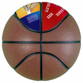 Aangepaste rode, witte en blauwe Basketball-bal Basketbal (Rechts)