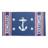 Aangepaste rode witte en blauwe vlag voor autisch kussensloop (Achterkant)