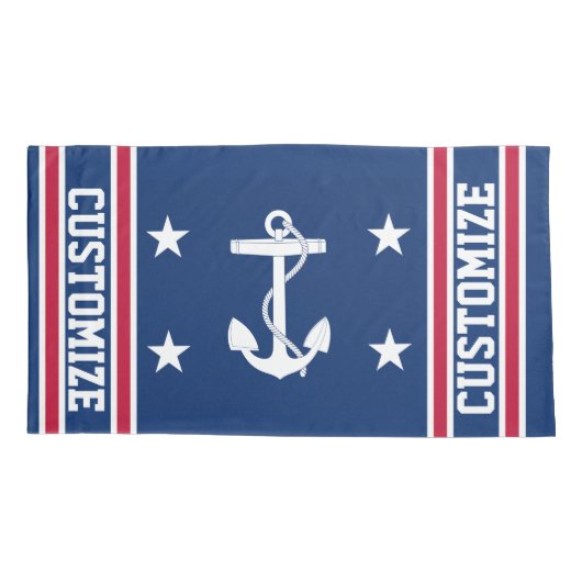 Aangepaste rode witte en blauwe vlag voor autisch kussensloop (Achterkant)