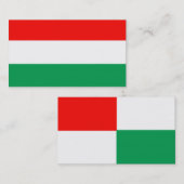 AANGEPASTE rode, witte en groene Visitekaartje (Voorkant / Achterkant)