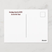 Aangepaste Rode Witte Strepen Sterrenblauw Amerika Briefkaart (Achterkant)