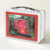 Aangepaste Rode Zigeuner mini caravan Thunder_Cove (Achterkant)