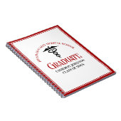 Aangepaste rode zwarte medische school Afstuderen Notitieboek (Rechterzijde)