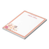 Aangepaste rode zwarte roze platte laptop notitieblok (Linkerzijde)