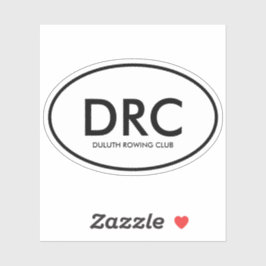 Aangepaste Roeiclub Sticker