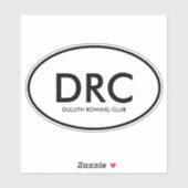 Aangepaste Roeiclub Sticker (Vel)