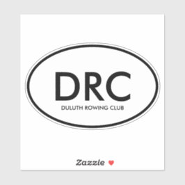 Aangepaste Roeiclub Sticker