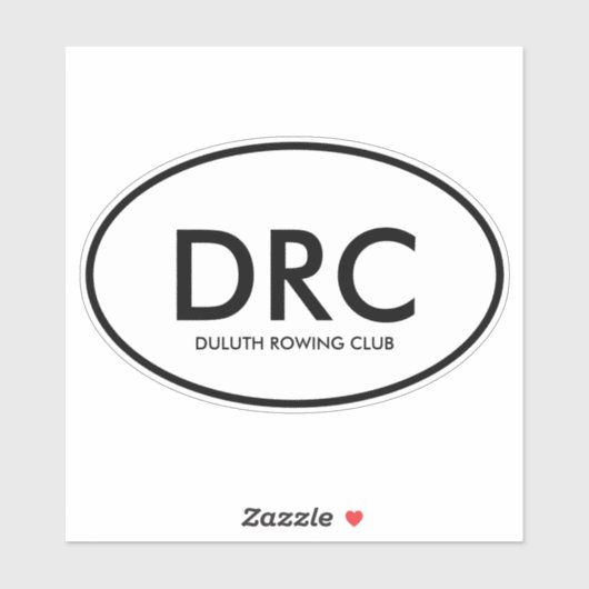 Aangepaste Roeiclub Sticker (Vel)