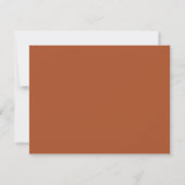 Aangepaste Roest Doodle Rand Frame Minimaal Persoo Notitiekaartje (Achterkant)