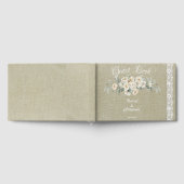 Aangepaste roestige mooie bruine textuur Kant Gastenboek (Volledig)