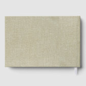 Aangepaste roestige mooie bruine textuur Kant Gastenboek (Achterkant)