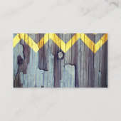 aangepaste roestrijke chevron-visitekaartje visitekaartje (Achterkant)