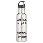 Aangepaste Roestvrij staal Waterfles Grote 24oz. (Voorkant)