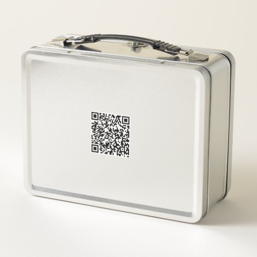 Aangepaste Roestvrije Lunchbox – Naam & QR-code (Achterkant)