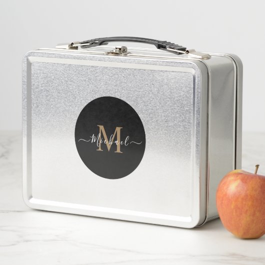 Aangepaste Roestvrije Lunchbox – Naam & QR-code (In situ)