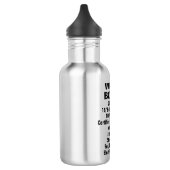 Aangepaste, roestvrijstalen waterfles (Links)