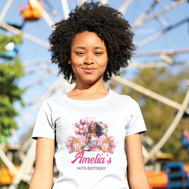 Aangepaste Rollercoaster Party Afro-Amerikaans T-shirt