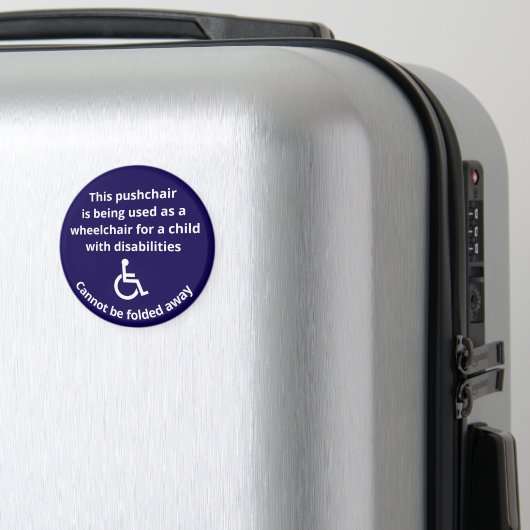 Aangepaste Rolstoel Buggy Kan Niet Worden Ingeklap Magneet (Insitu (bagage))