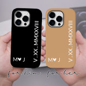 Aangepaste Roman Numerals Telefoonhoes, Jubileum G Case-Mate iPhone Case