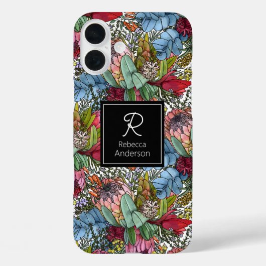 Aangepaste romantische Australische zomerbloemen Case-Mate iPhone Case (Achterkant)