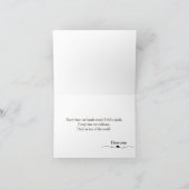 Aangepaste romantische koppel foto gevouwen kaart (Binnen)