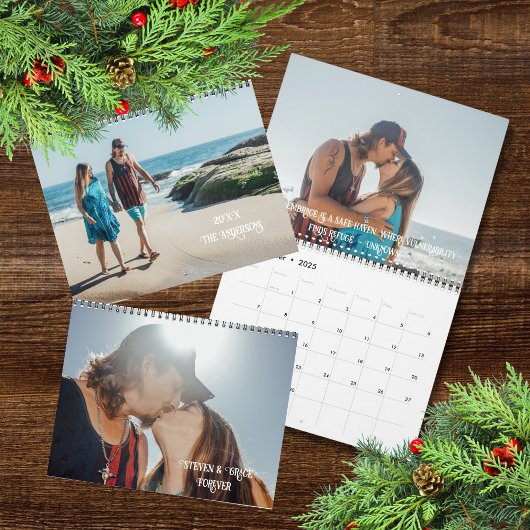 Aangepaste Romantische Liefde Gezegden Koppels Fot Kalender