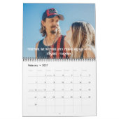 Aangepaste Romantische Liefde Gezegden Koppels Fot Kalender (Feb 2027)