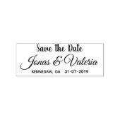 aangepaste romantische opslaan van de datum rubberstempel (Afrduk)