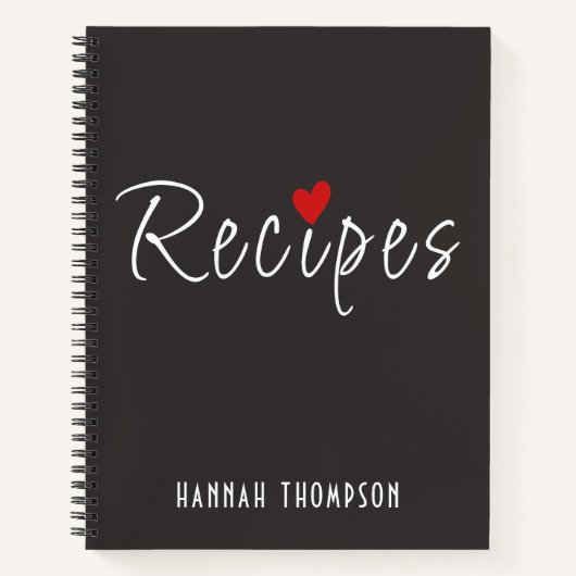 Aangepaste romantische recepten Schrijf je eigen Notitieboek (Voorkant)