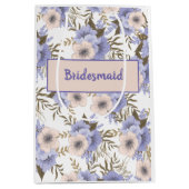 Aangepaste Romantische Violet Sage Botanische Flor Medium Cadeauzakje (Voorkant)