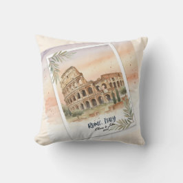 Aangepaste Rome Italië huwelijksreis of vakantie a Kussen