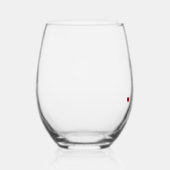 Aangepaste Romeinse nummerdatum Jubileum Wijnglas Zonder Voet (Rechts)