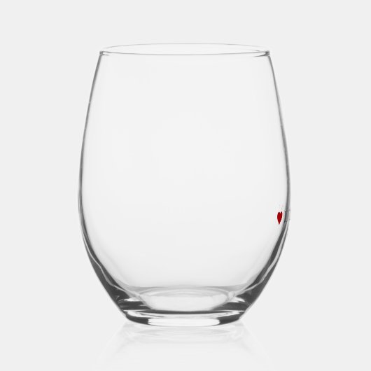 Aangepaste Romeinse nummerdatum Jubileum Wijnglas Zonder Voet (Rechts)