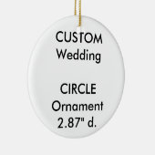 Aangepaste ROND keramische hangende decoratieve de Keramisch Ornament (Rechts)