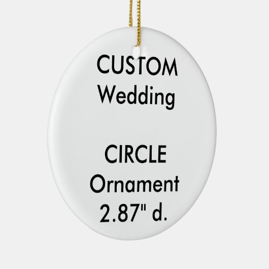 Aangepaste ROND keramische hangende decoratieve de Keramisch Ornament (Rechts)