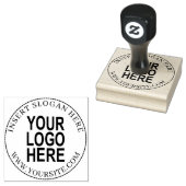 Aangepaste ronde bedrijf Logo Rubberstempel (Gestempeld)