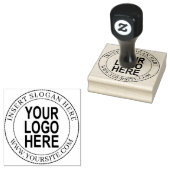 Aangepaste ronde bedrijf Logo Rubberstempel (Gestempeld)